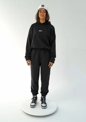 Icon - Bluza z kapturem i ściągaczem Black