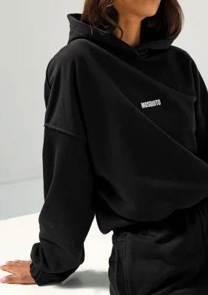 Icon - Bluza z kapturem i ściągaczem Black