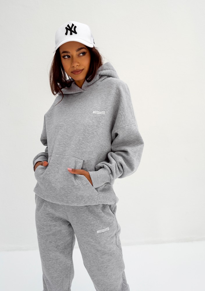 Pure - Bluza z kapturem Grey Melange