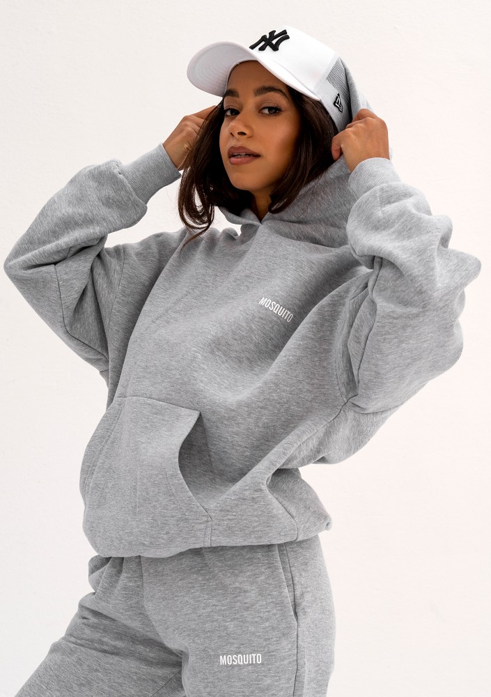 Pure - Grey melange hoodie