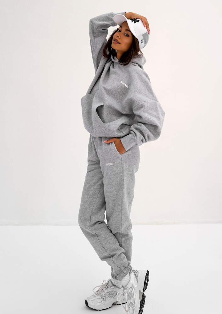 Pure - Grey melange hoodie