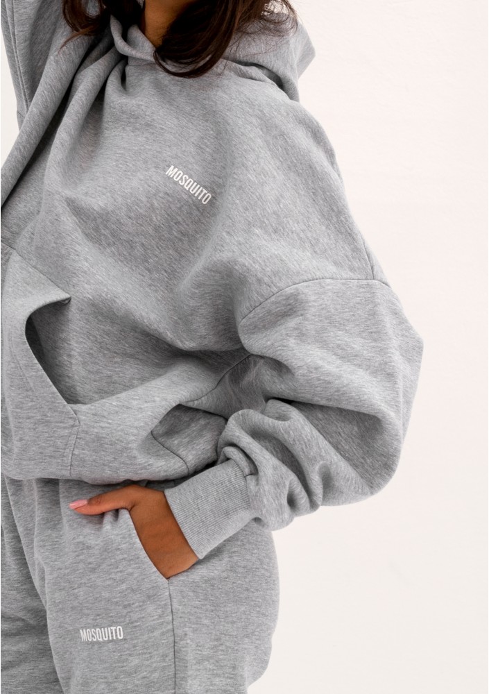 Pure - Bluza z kapturem Grey Melange