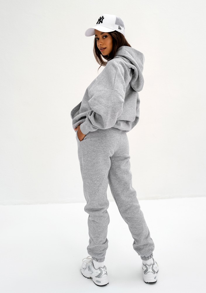 Pure - Grey melange hoodie