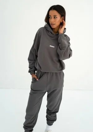 Icon - Bluza z kapturem i ściągaczem Dark Stone