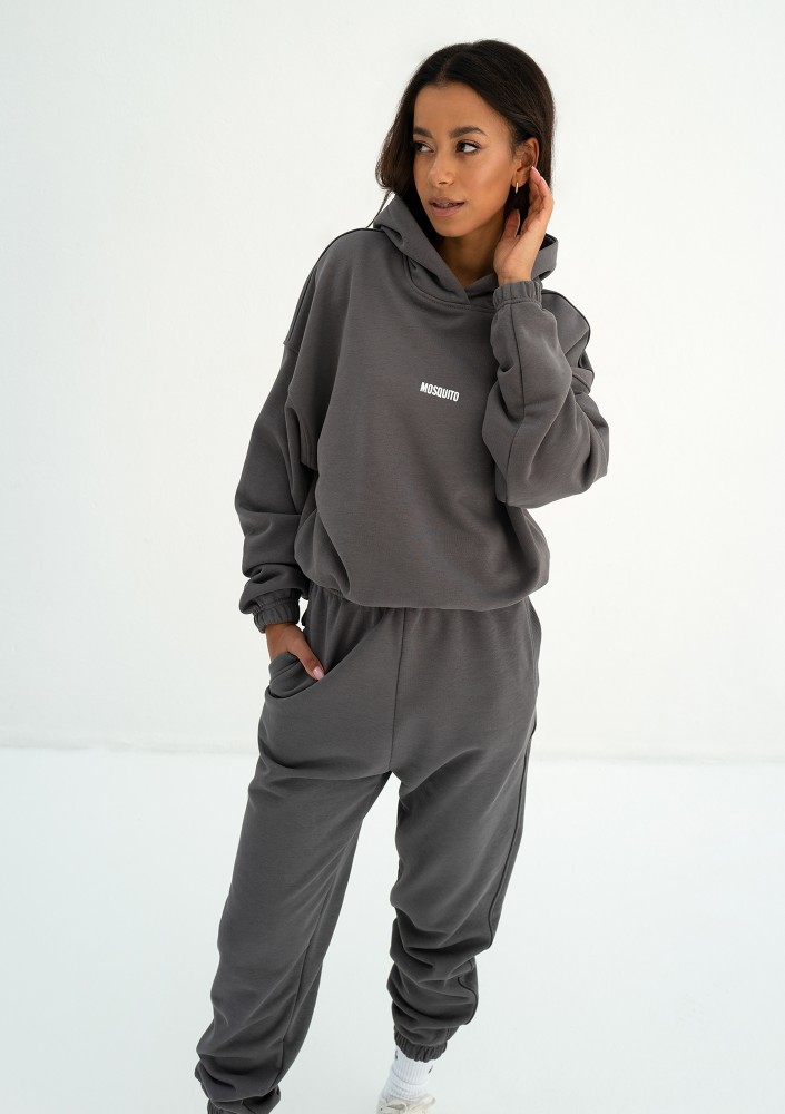 Icon - Dark stone grey hoodie