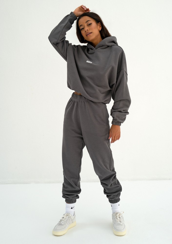 Icon - Dark stone grey sweatpants