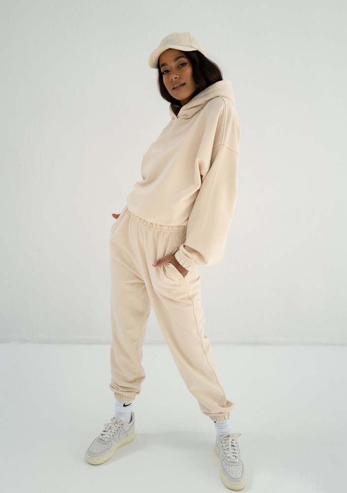 Icon - Bluza z kapturem i ściągaczem Vanilla