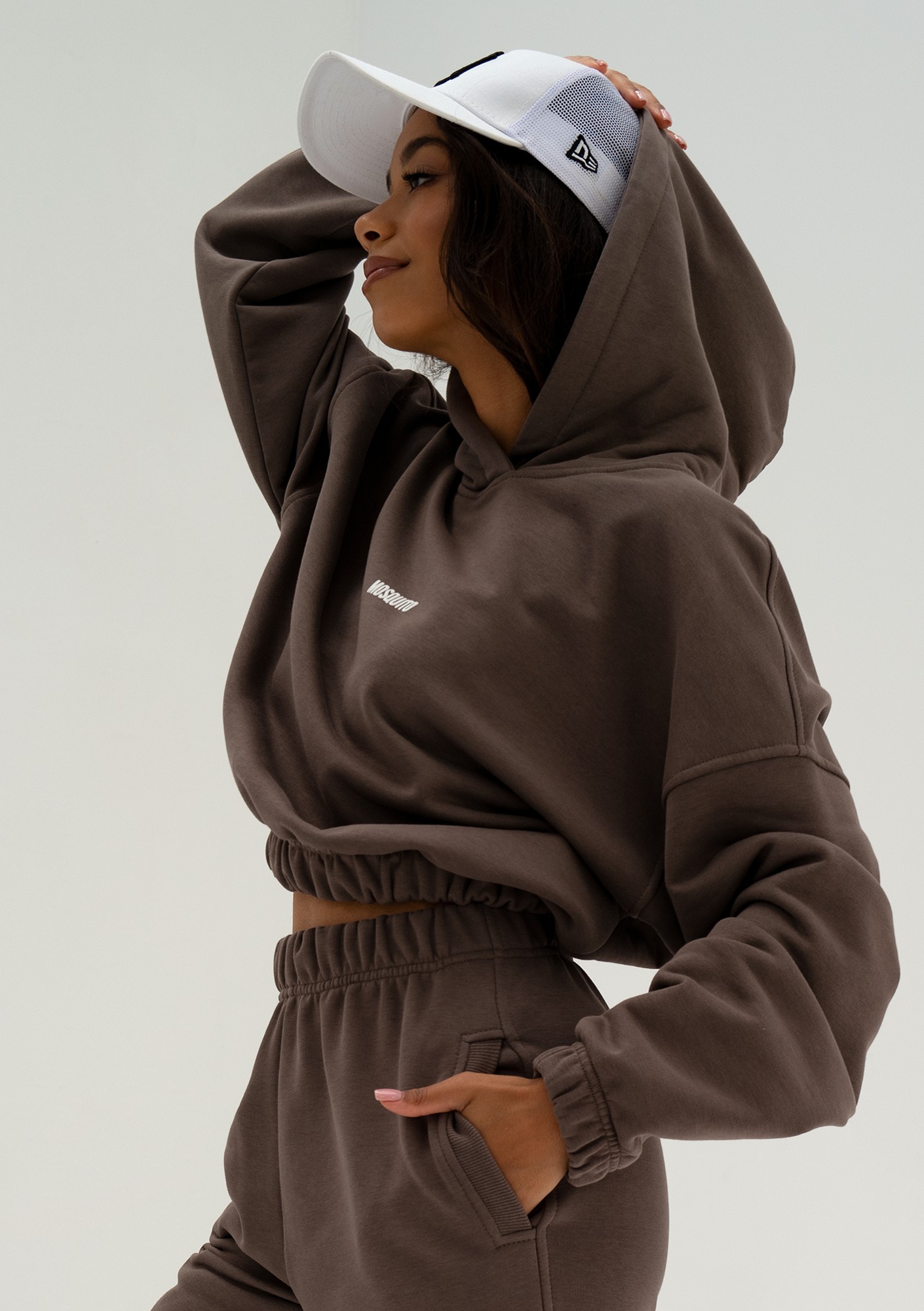 Icon - Bluza z kapturem i ściągaczem Savannah Tan