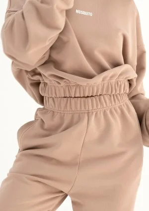 Icon - Bluza z kapturem i ściągaczem Latte