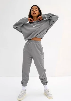 Icon - Bluza z kapturem i ściągaczem Gray Rock