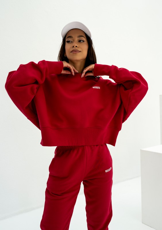 Shore - Cherry red sweatshirt