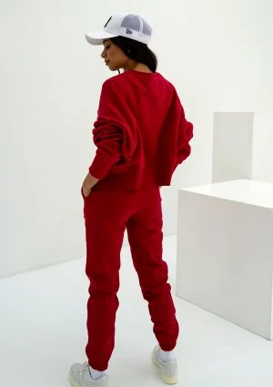 Pure - Spodnie dresowe Cherry Red