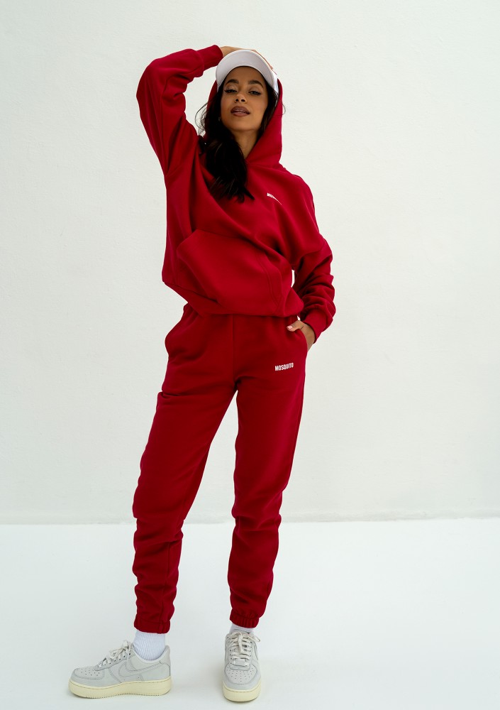 Pure - Spodnie dresowe Cherry Red