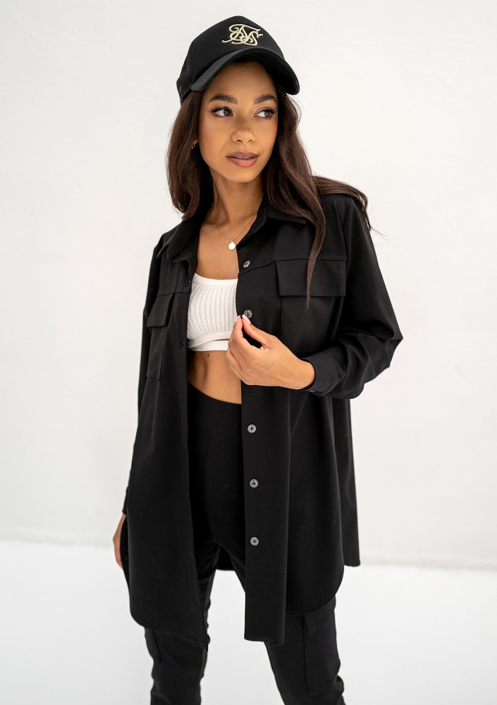 Micas - Black long shirt