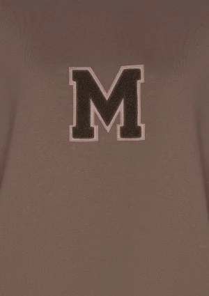 Vibe - Brown oversize sweatshirt "M logo"