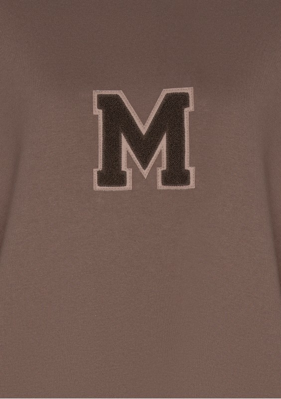 Vibe - Brown oversize sweatshirt "M logo"