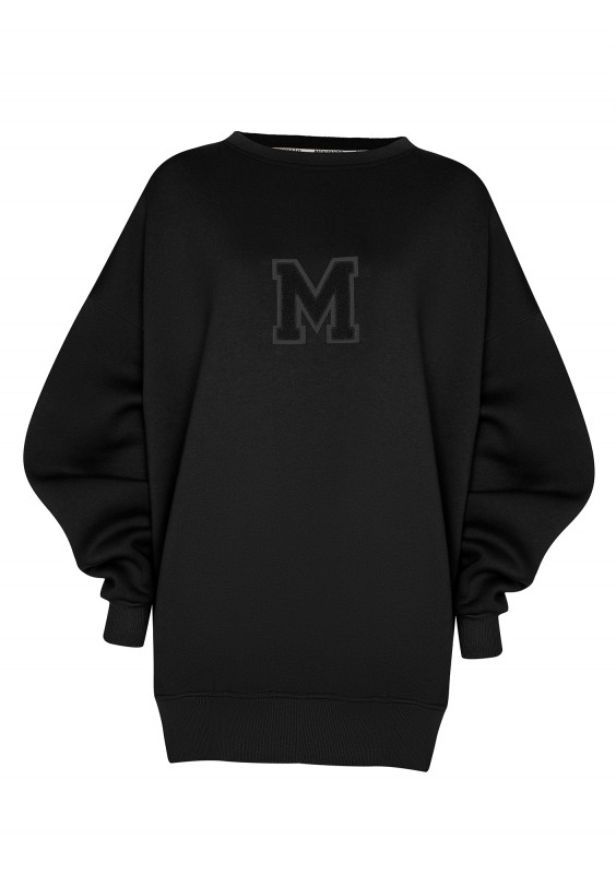 Vibe - Black oversize sweatshirt "M logo"