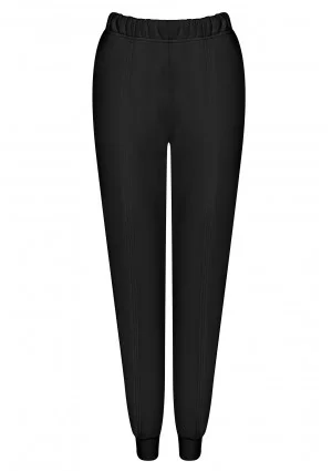 Mesh - Spodnie dresowe jogger z dzianiny soft Deep Black