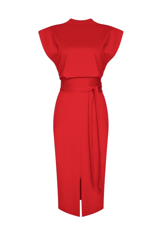 Gemma - Red midi dress