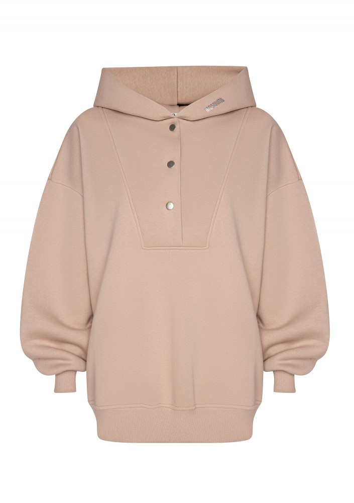 Raven - Beige oversize hoodie