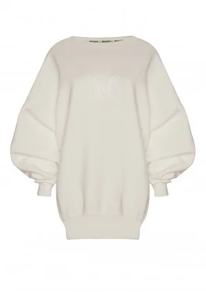 Vibe - Bluza oversize z Logo M Ecru