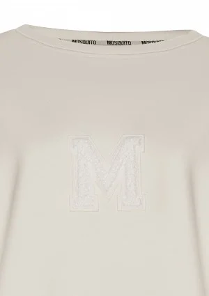 Vibe - Bluza oversize z Logo M Ecru