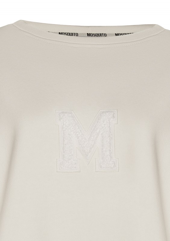 Vibe - Bluza oversize z Logo M Ecru