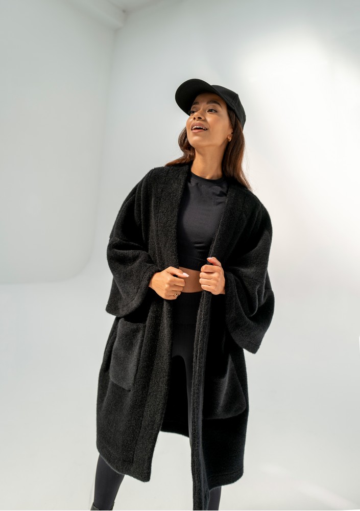 Bunch - Black oversized cardigan