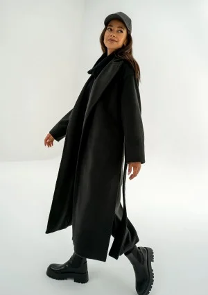 Salve - Black chevron coat