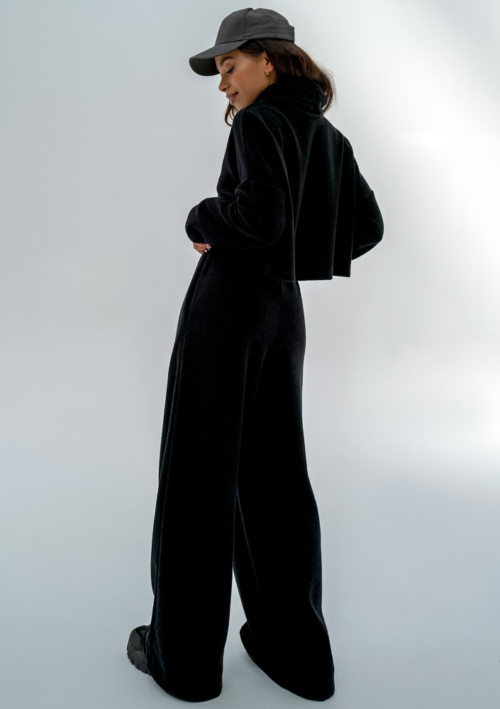 Mayze - Black frotte sweatpants