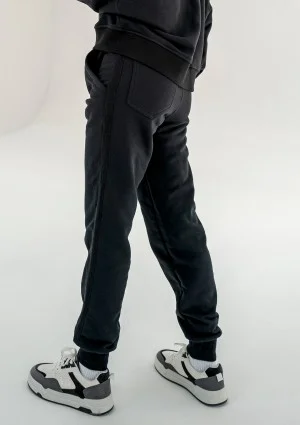 Raffy - Czarne spodnie dresowe damskie