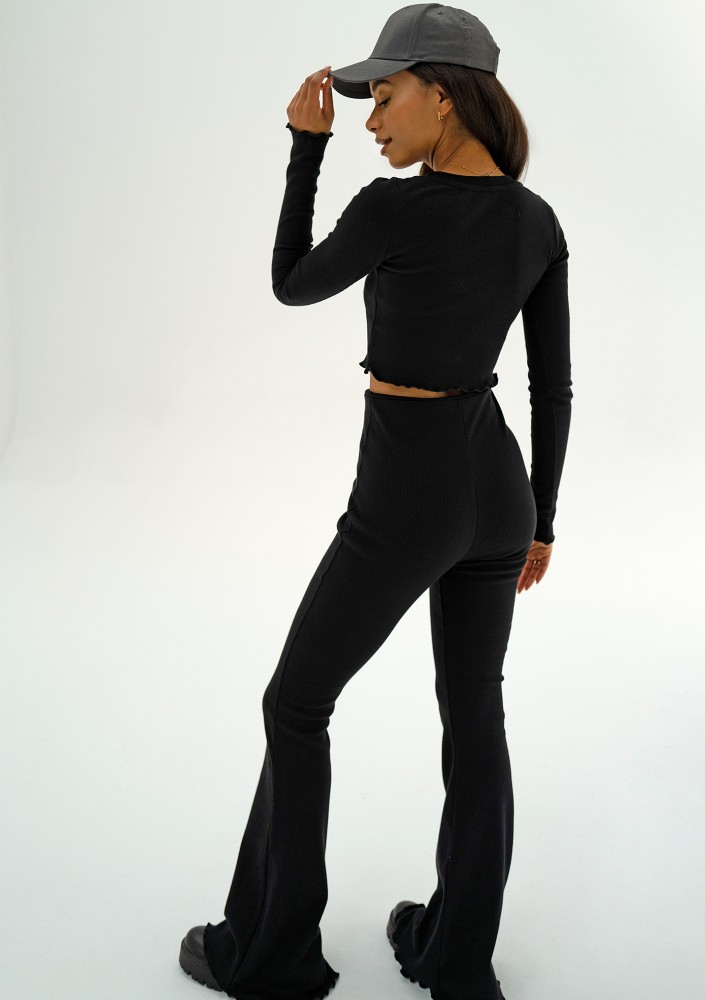 Nalu - Black knitted trousers