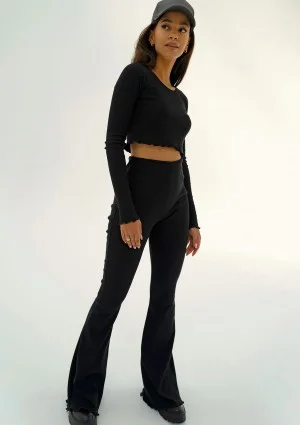 Nalu - Black knitted trousers