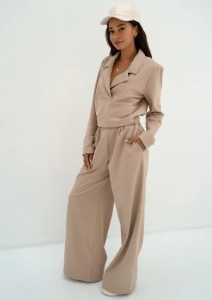 Onix - Bluza z kołnierzykiem Beige