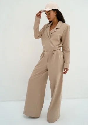Onix - Bluza z kołnierzykiem Beige