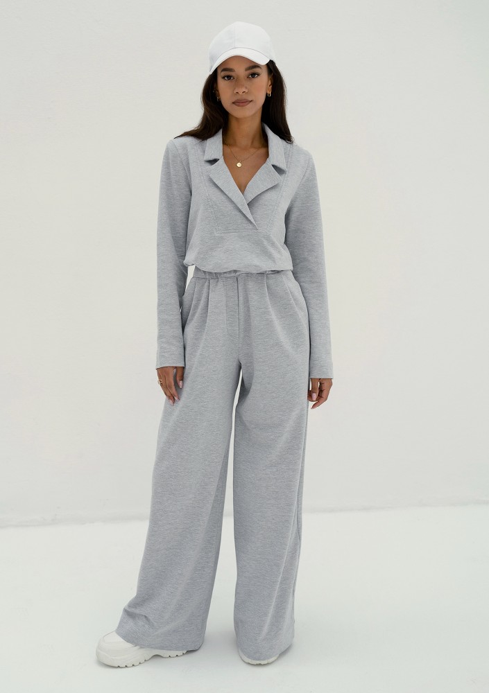 Onix - Melange grey wide sweatpants