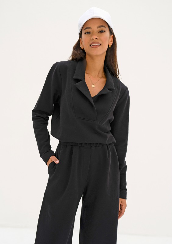 Onix - Bluza z kołnierzykiem Black