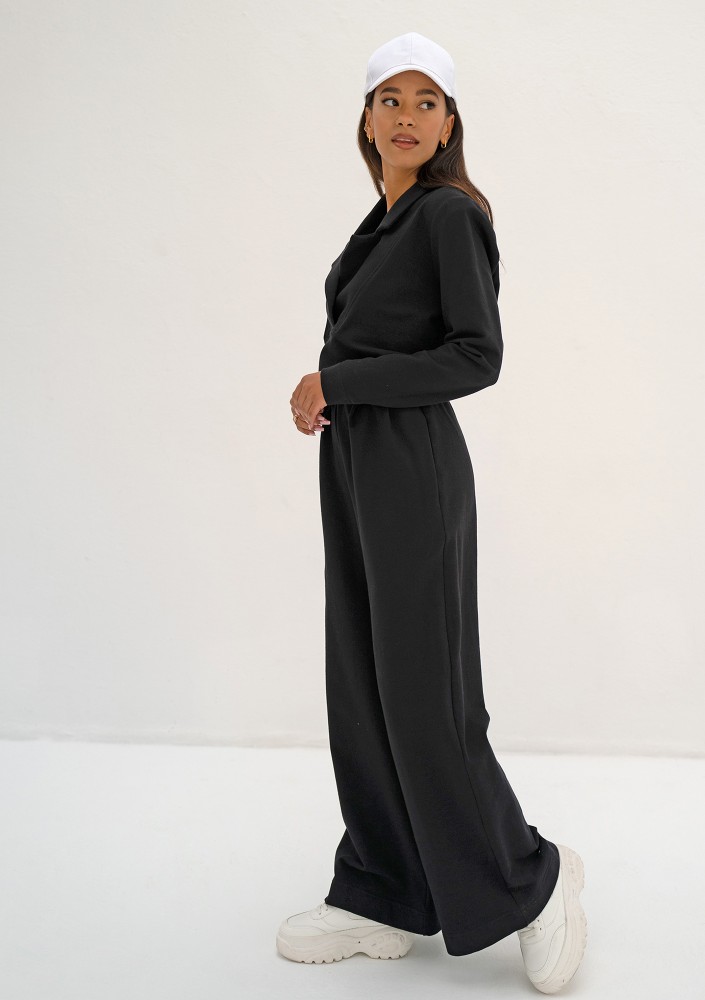 Onix - Black collared sweatshirt