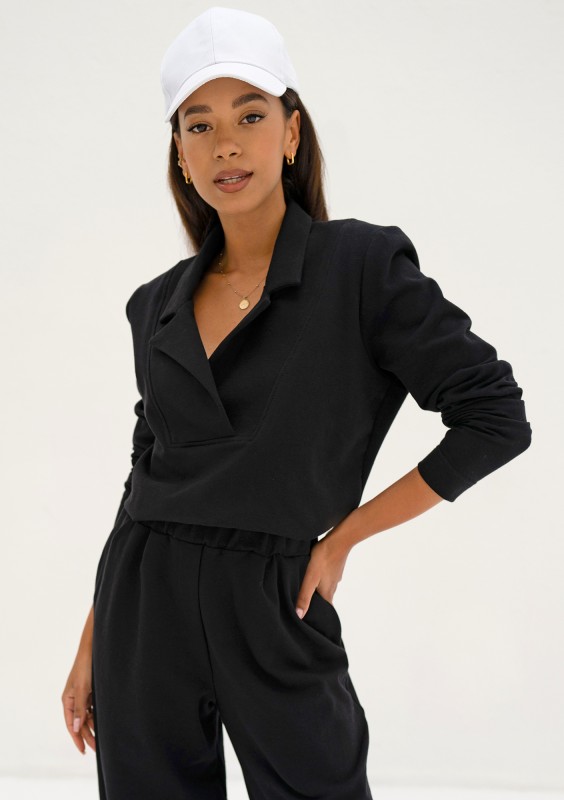 Onix - Bluza z kołnierzykiem Black