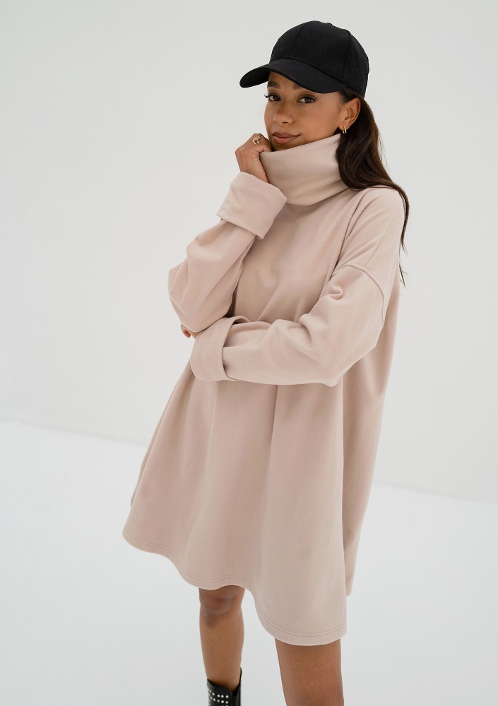 Cambelle - Beige loose tunic dress