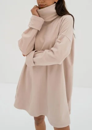 Cambelle - Beige loose tunic dress