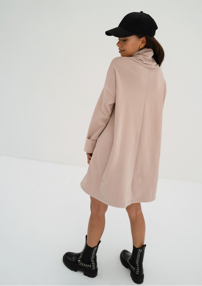 Cambelle - Beige loose tunic dress