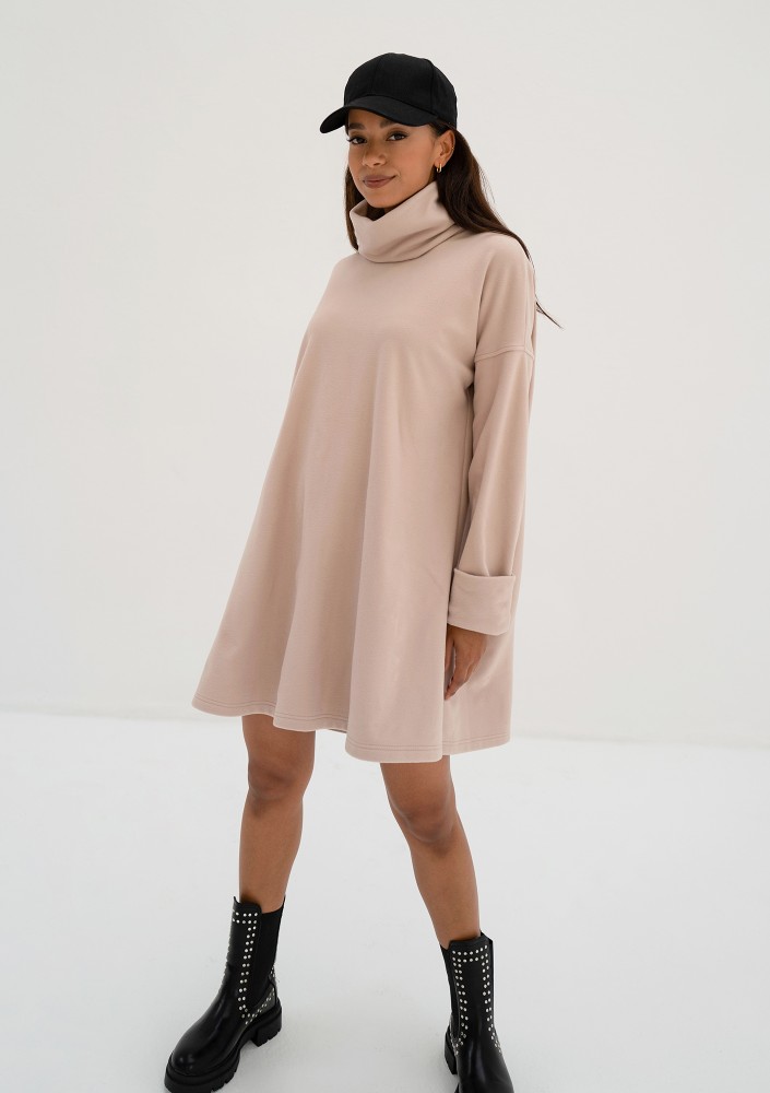 Cambelle - Beige loose tunic dress