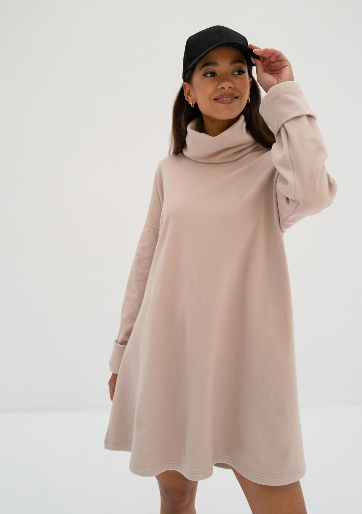 Cambelle - Beige loose tunic dress