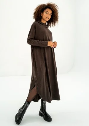 Enya - Brown loose midi dress