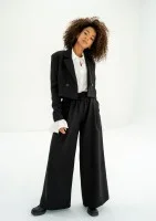 Shani - Wide black trousers