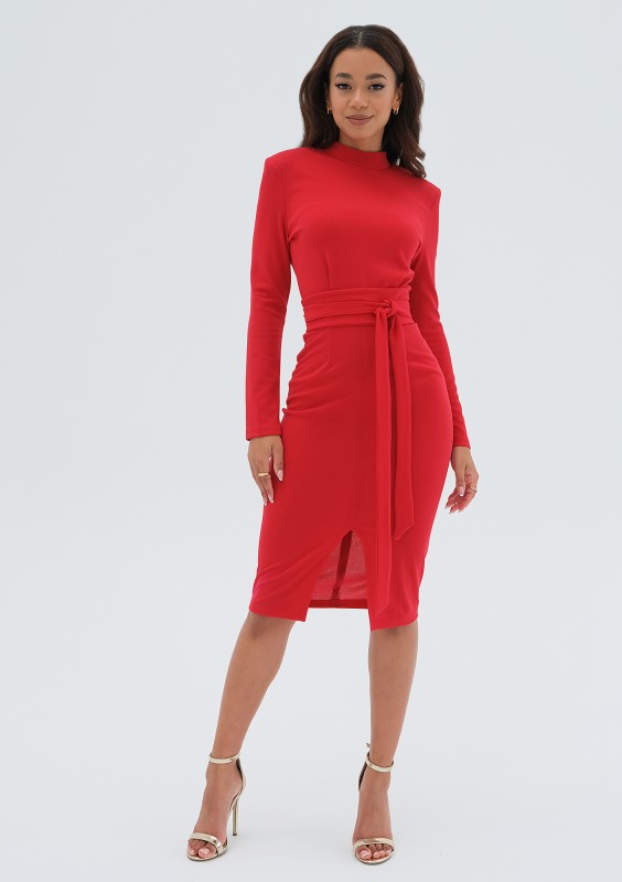 Lucia - Red midi dress
