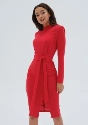 Lucia - Red midi dress