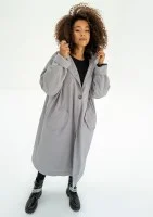 Cami - Grey waterproof oversized coat