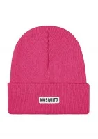 Buff - Magenta pink knitted beanie